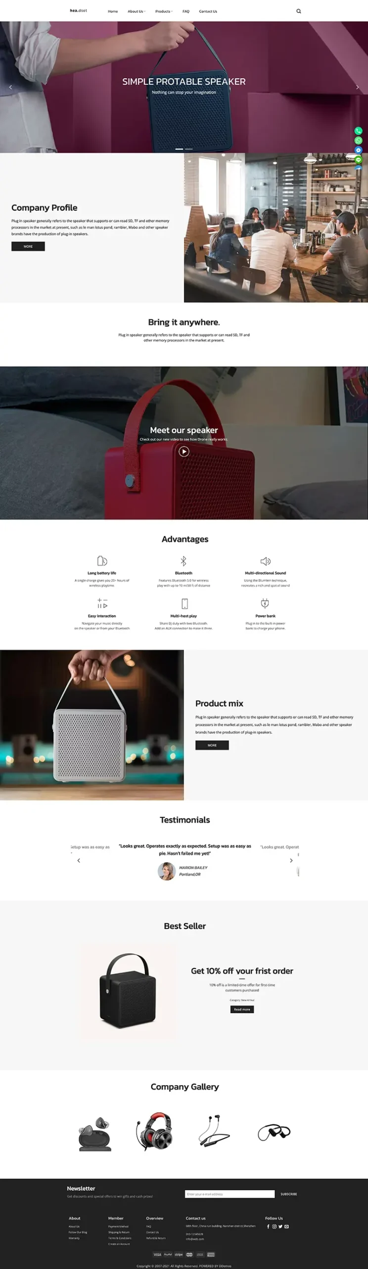 热销B2B询盘展示型模版插图10
