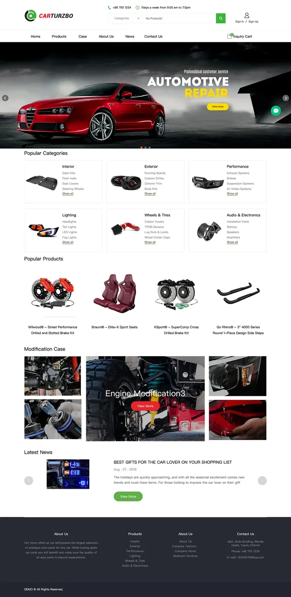 热销B2B询盘展示型模版插图21