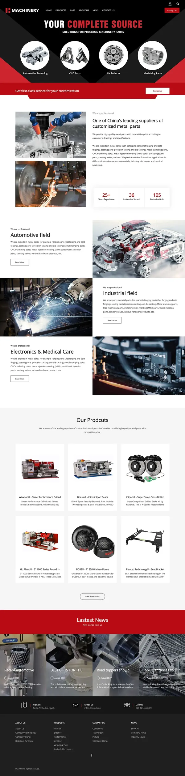 热销B2B询盘展示型模版插图5
