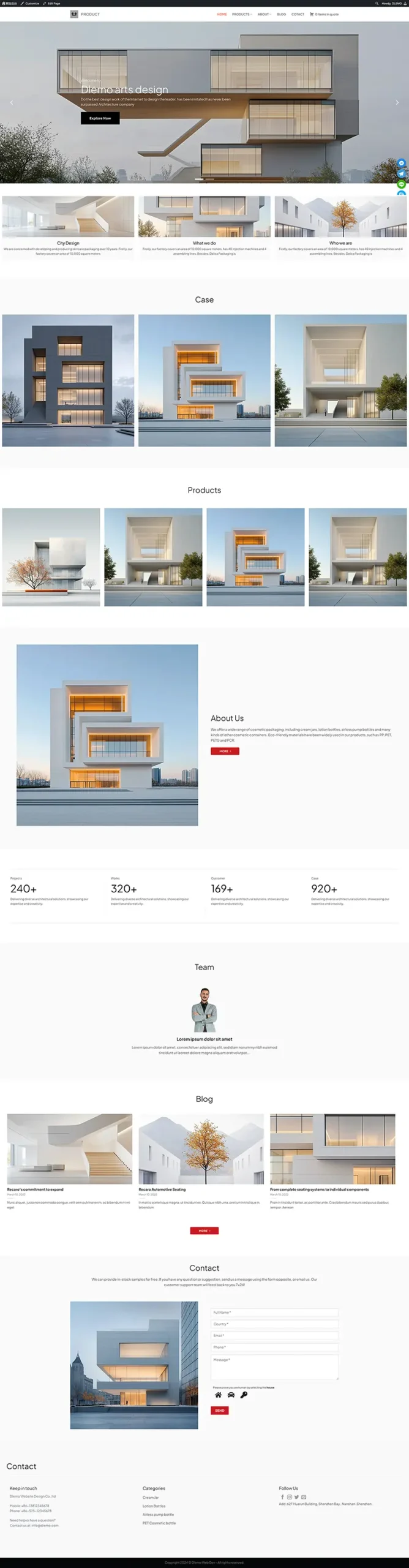 热销B2B询盘展示型模版插图1
